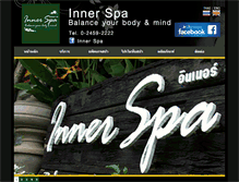 Tablet Screenshot of inner-spa.com